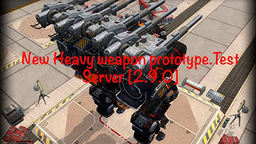 New Heavy weapon prototype. War Robots. Test Server [2.9.0]