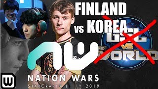 Starcraft 2 Nation Wars 2019 Finals! Finland vs South Korea