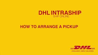 How to arrange a pickup with DHL