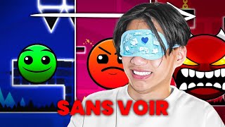 J'ai fini geometry dash les yeux BANDÉS