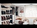 EXTREME DIY WALK-IN CLOSET MAKEOVER!!!