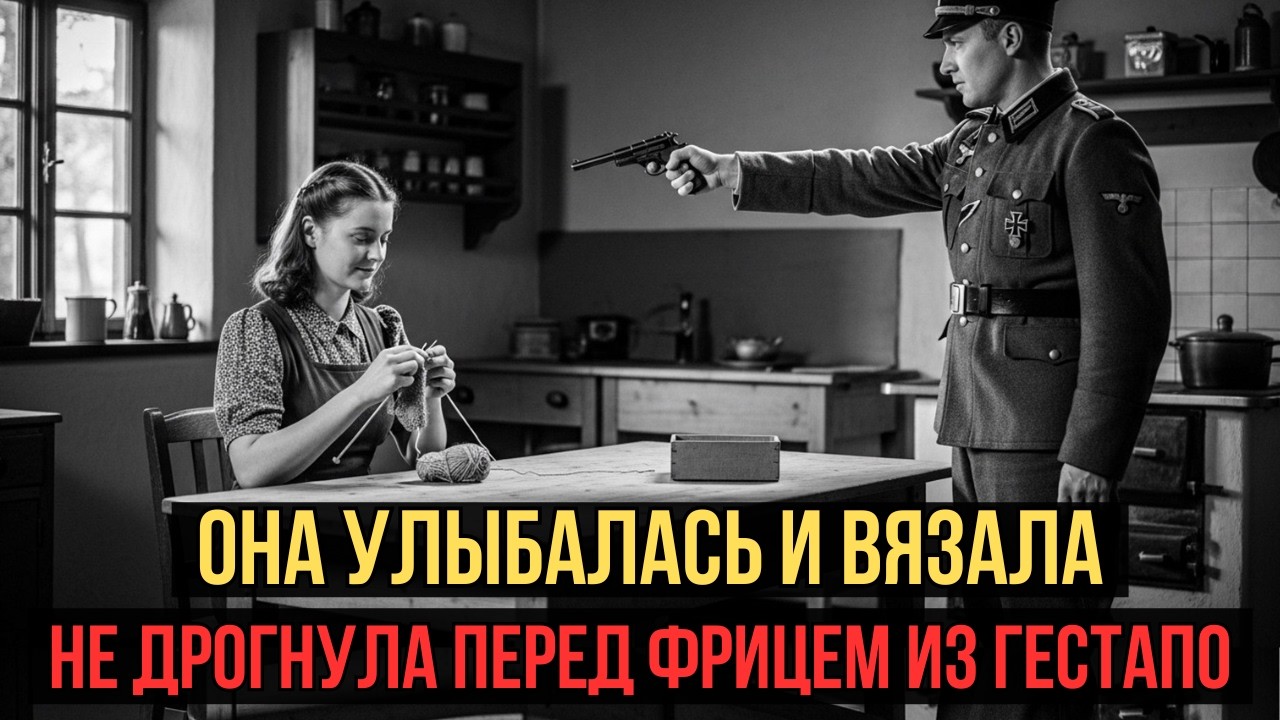 Она смотрела на гестаповца с улыбкой и продолжала вязать. Тайна, которую она скрывала, была в её…