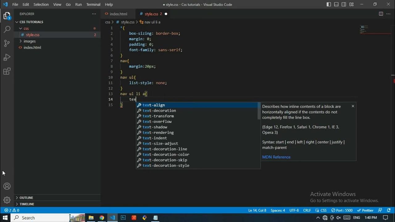 CSS - How to remove underline from link - YouTube