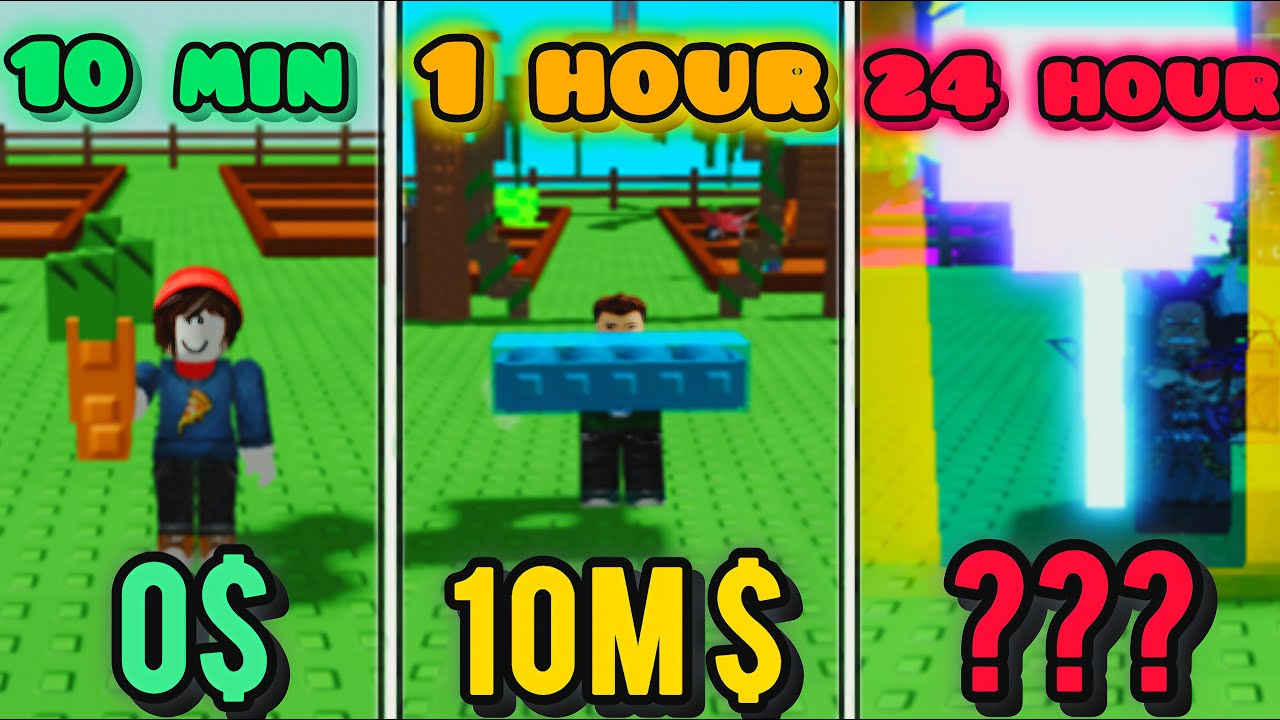 10 Min vs 1 Hour vs 24 Hour Account in Grow a Garden [ROBLOX] - YouTube