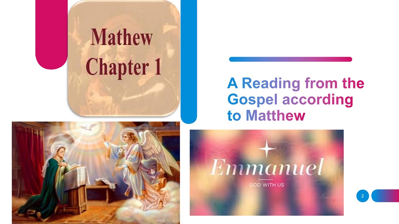 Gospel of Matthew [ Chapter 1 ] - YouTube
