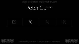Video thumbnail of "Peter Gunn : Backing Track"