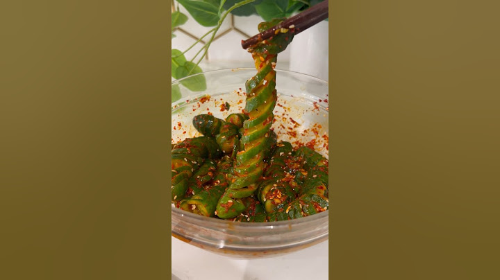 Spicy Spiral Cucumber Salad! #recipe #koreanfood