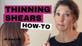 How To Use Thinning Shears Like A Pro - Tips And Tricks