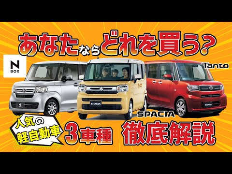 あなたはどれを選ぶ？人気の軽自動車3車種を徹底解説！