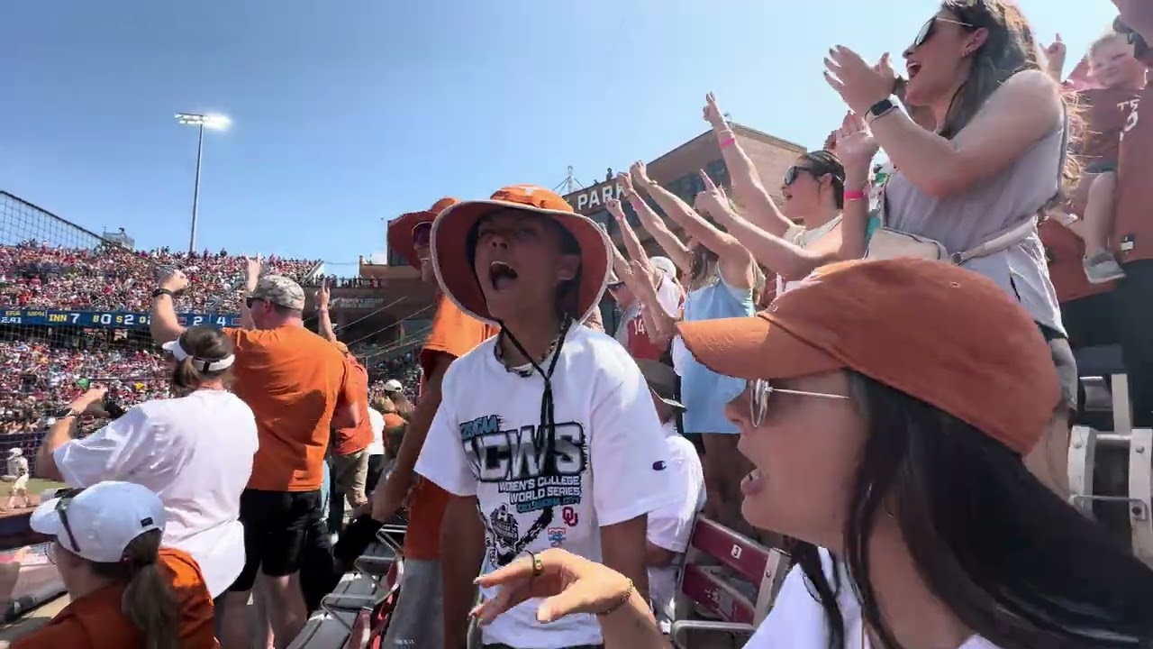 INSTANT REACTION: Texas Fan Section Goes Crazy After Final Strikeout in 4-2 win over Oklahoma