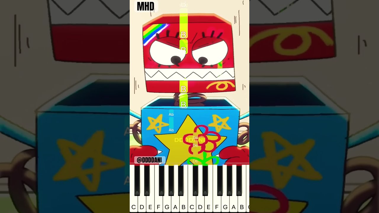 Project Playtime Zerotwo Dodge Meme DDDDani1 Piano Tutorial