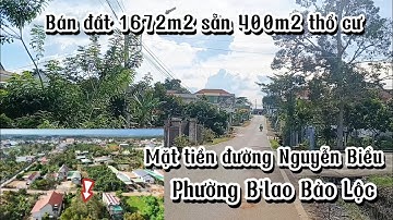 Bán đất mặt tiền đường Nguyễn Biểu, Phường B