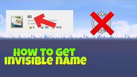 How to Get Invisible Name In Blockman Go (Without ۝)