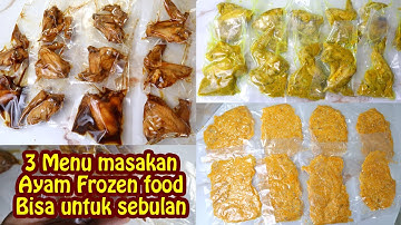 3 MENU SAHUR LENGKAP RESEP MASAKAN AYAM FROZEN FOOD , SIMPLE ENAK DAN NAGIH