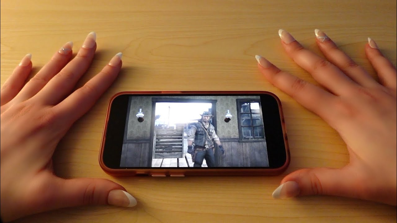 ASMR Playing Red Dead Redemption + gum chewing