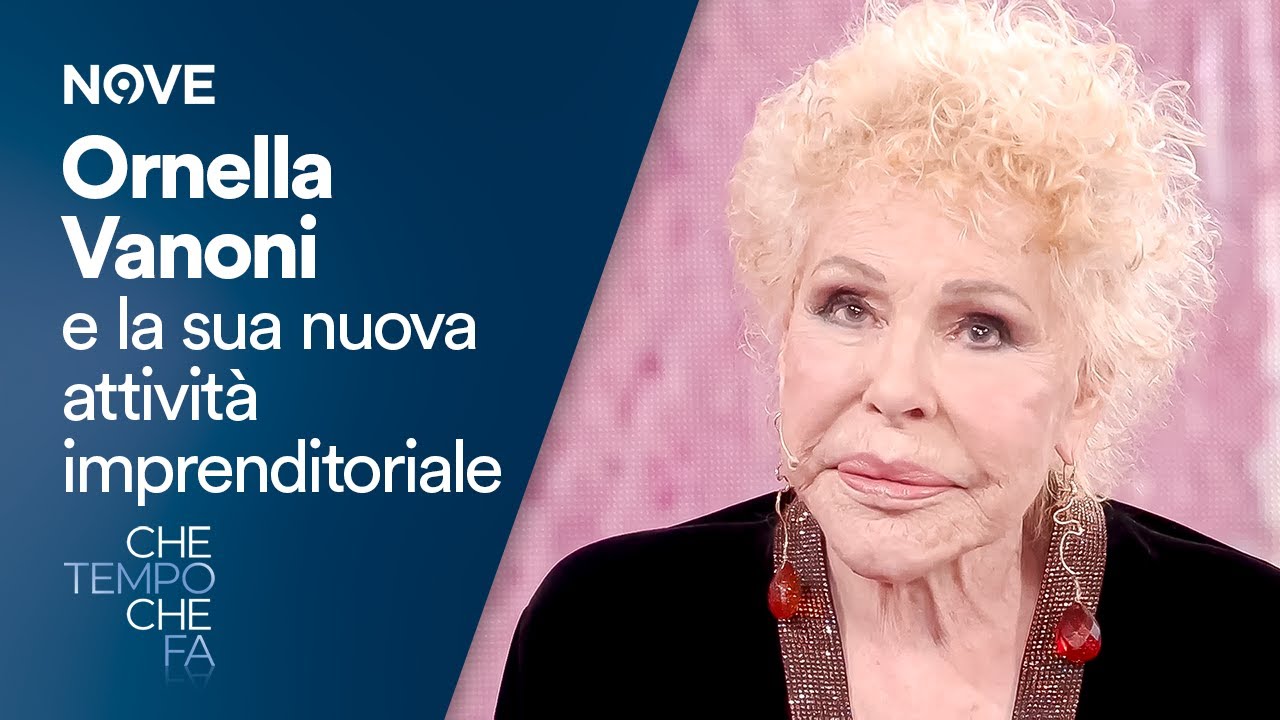 Ornella Vanoni e la sua nuova attività imprenditoriale | Che tempo che fa
