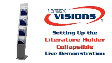 Literature Holder Collapsible Setup