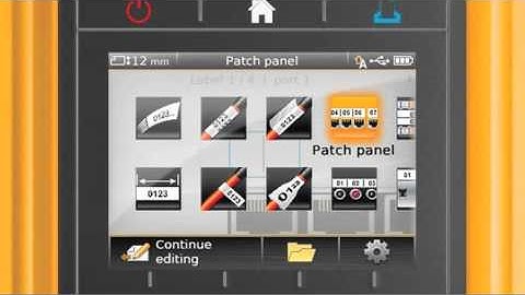 Dymo XTL 300 - Screen Options