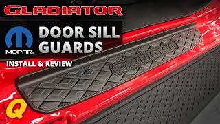 4 Door JoyTutus Door Sill Guards for Jeep Gladiator Entry Guards for 2020 Jeep Gladiator JT Accessories Door Entry Guard Kit 