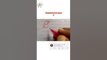 😍❤✍"Sharvari" in request/Name calligraphy/Easy Calligraphy/Satisfying creative art #viral #shorts