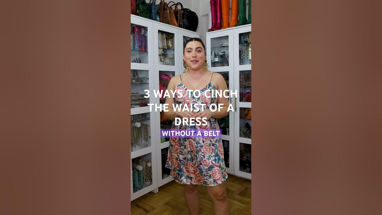 Here are my top 3 ways to cinch the waist of a dress👗 without a belt! 