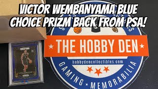 Victor Wembanyama 2023 Prizm Blue Choice Rookie      /49 back from PSA!