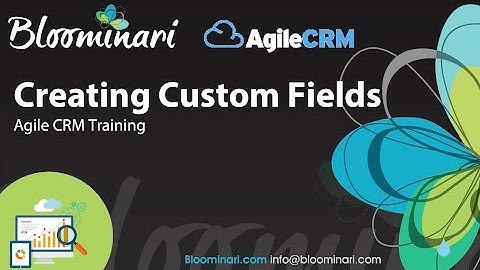 Agile CRM - How to create custom fields for contacts