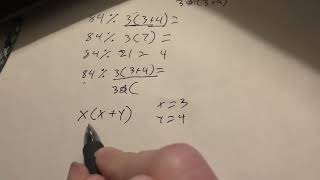 How to solve 84 / 3(3 4).