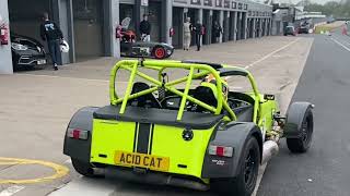 Caterham 620r Track Day Donington Park National wet and dry day April 23