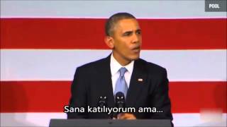 Obamanın Sözleri Protesto Edilerek Kesilince...