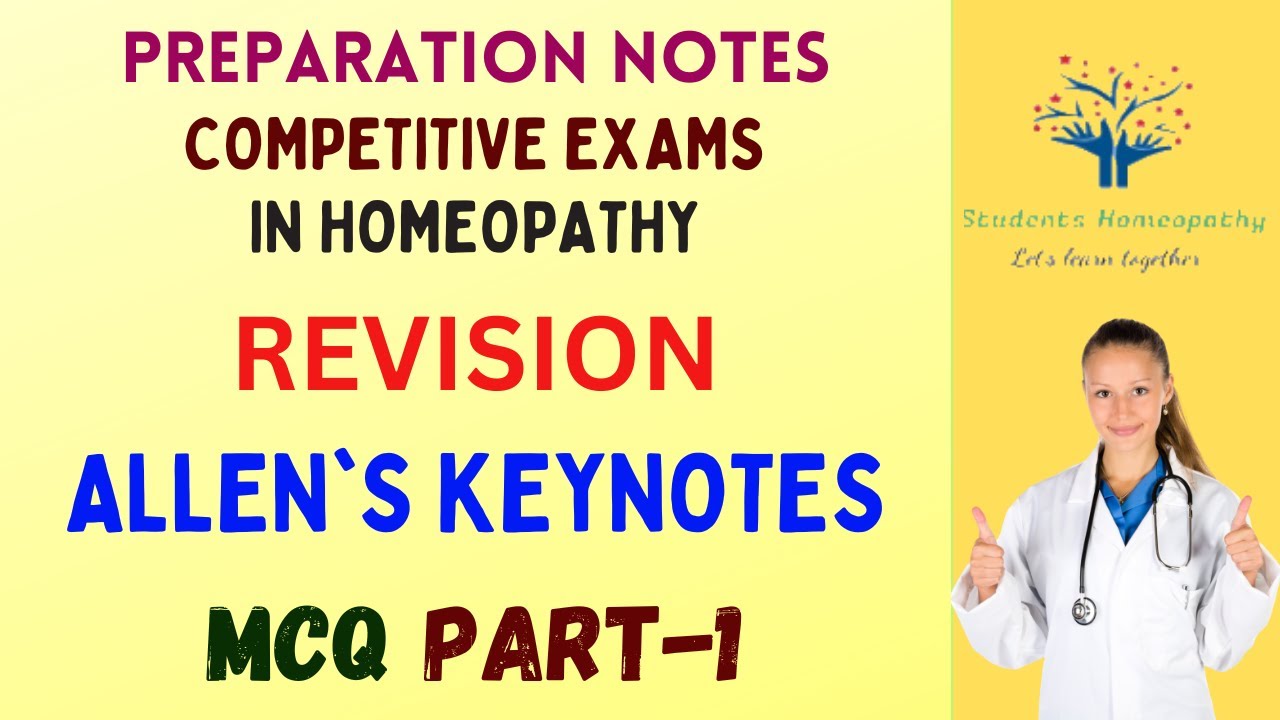 Revision of Allen's keynotes 