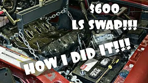 BUDGET LS SWAP!!! $600 LQ4 4L80e SWAP, HOW I DID IT SO CHEAP!!!