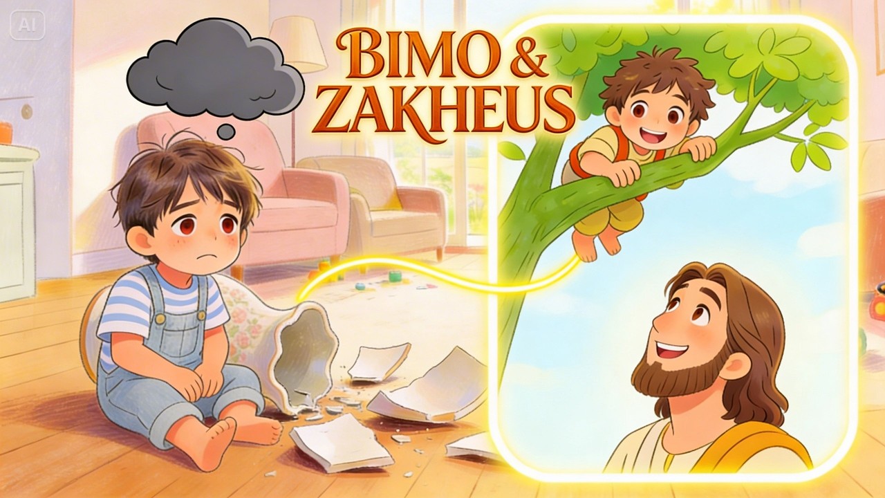 Vas Bunga dan Hati yang Lega (Kisah Bimo & Zakheus) #ceritasekolahminggu #parenting