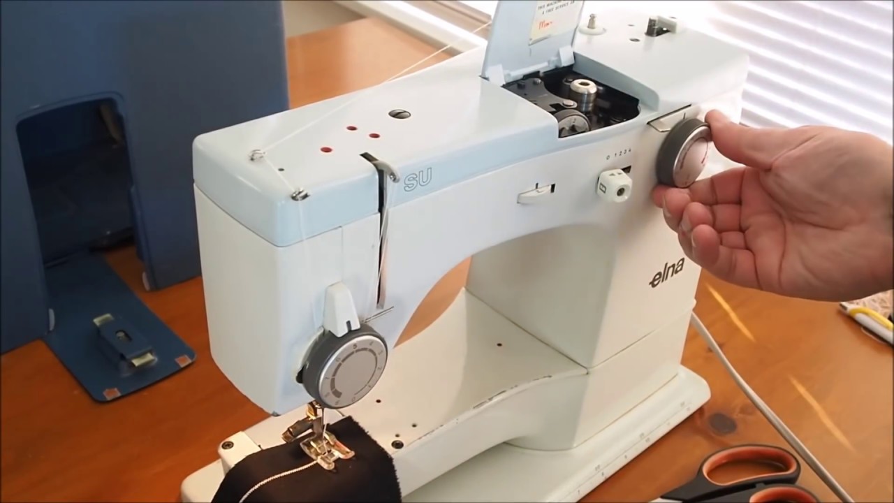 middag Fighter Somatisk celle Elna Supermatic SU 62C Sewing Machine Basics - YouTube