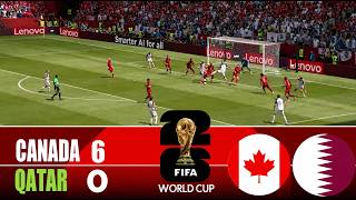 Canada Vs Qatar 6 0 FIFA WorldCup Full Highlights 2026 AlI GoalsHighlights