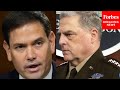 'This Is Treacherous, It's Dangerous, It's Unconstitutional': Marco Rubio Tears Into Mark Milley