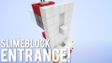 Minecraft: The Slime Bounce Secret Entrance!
