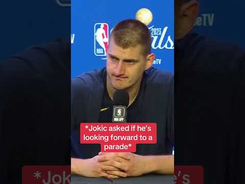 When Jokic was ready to go home after winning an NBA title 😂