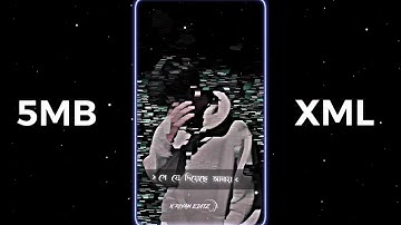 Utshorgo ( উৎসর্গ ) Sad Song XML 😚💔 ALIGHT MOTION NEW TREND XML BY @XRIYANEDITZ #crazy_editor_bd