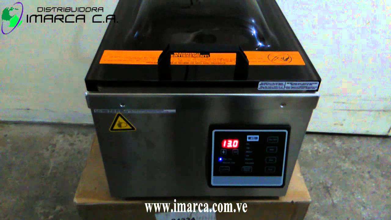 IMARCA Selladora empacadora al vacio 10141 / Weston chamber vacuum sealer / Weston sealer YouTube