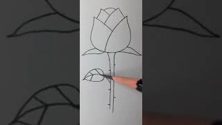 Como Desenhar Uma Flor 🌷 Super Fácil