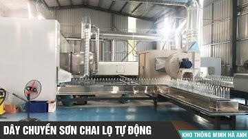 Dây chuyền sơn lắp chai lọ tự động - Thiết bị nâng Hà Anh