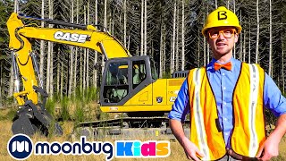 Blippi Visits a Construction Site | Sing With Blippi | Blippi | Kids Songs | Moonbug Kids