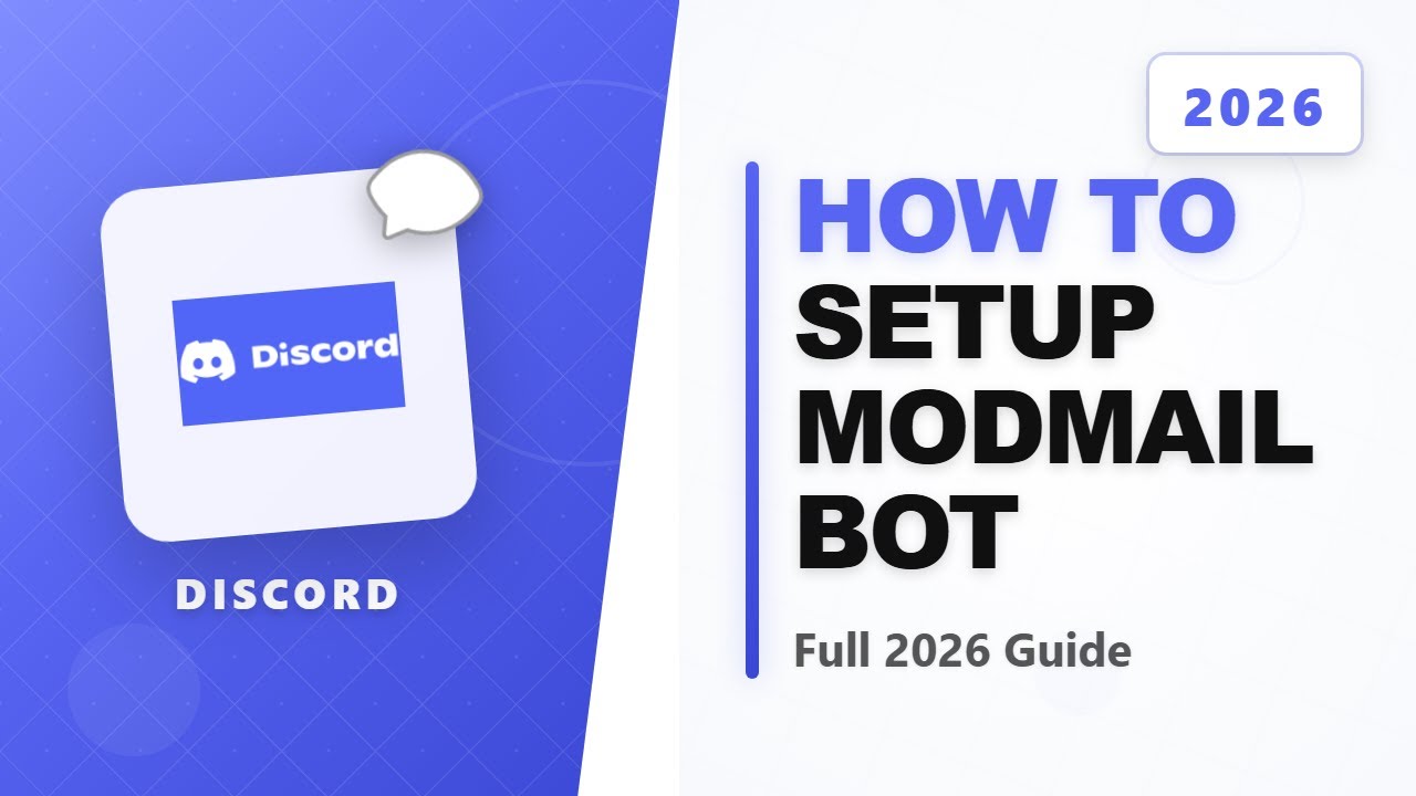 How to Setup Modmail Bot on Discord (Full 2026 Guide) - YouTube