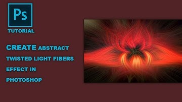 Abstract Twisted Light Fibers Effect in Photoshop.. #video #youtube