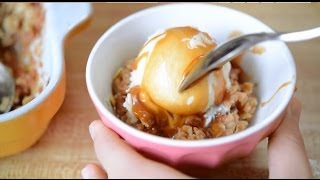 Caramel Apple Crisp Recipe - Easy Fall Dessert