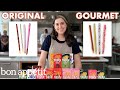 Pastry Chef Attempts to Make Gourmet Pocky | Gourmet Makes | Bon Appétit