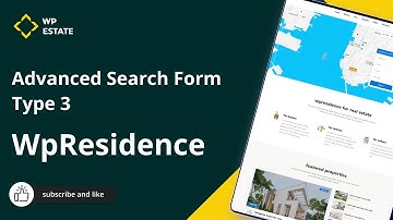WpResidence - Advanced Search Type 3 Setup