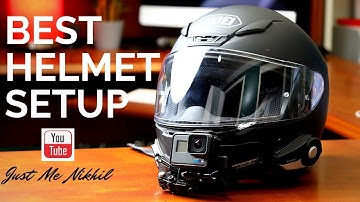 Best Helmet Setup For Moto Vlogging - Gopro Hero 6/7 with Purple Panda Lav mic