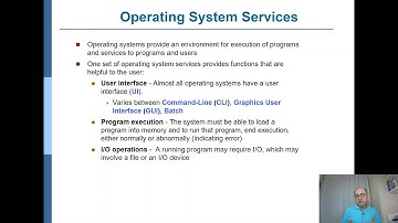 CMPE322 (Operating Systems): Ch2, Part 1 - System Services